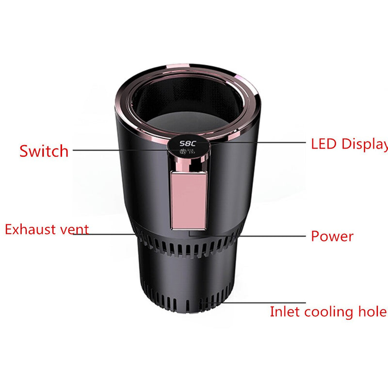 Car Office Cup Warmer Cooler Smart Car Cup Mug Holder - GadiGadPlus.com
