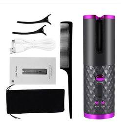 Hair Curlers Cordless Automatic Hair Curler Iron - GadiGadPlus.com