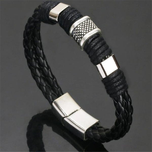 Stainless Steel Charm Bracelet Braided - GadiGadPlus.com