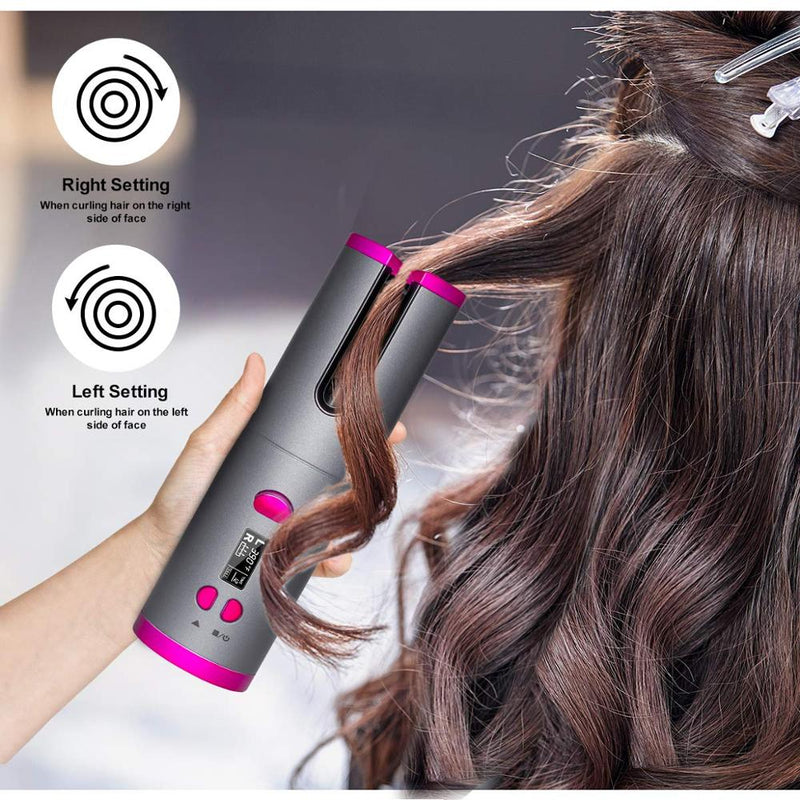 Hair Curlers Cordless Automatic Hair Curler Iron - GadiGadPlus.com