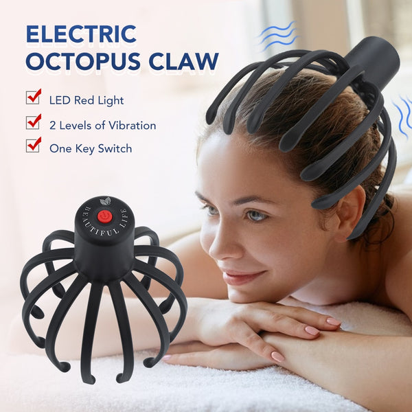 Electric Octopus Claw Scalp Massager Hands Free - GadiGadPlus.com