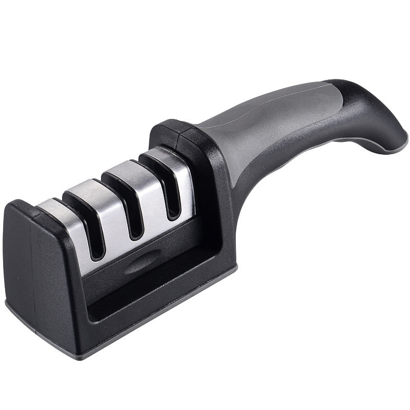 Manual Knife Sharpener 3 Stage Steel Diamond Ceramic - GadiGadPlus.com