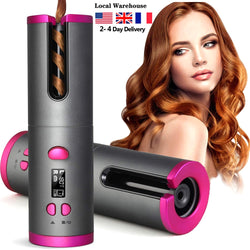 Hair Curlers Cordless Automatic Hair Curler Iron - GadiGadPlus.com