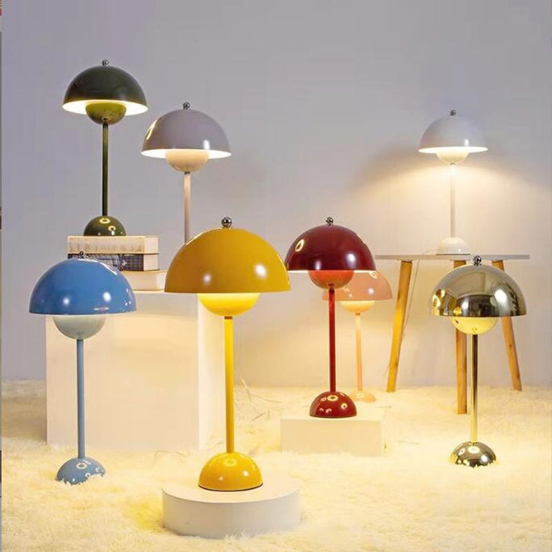 Mushroom Flower Bud Rechargeable LED Table Lamps - GadiGadPlus.com