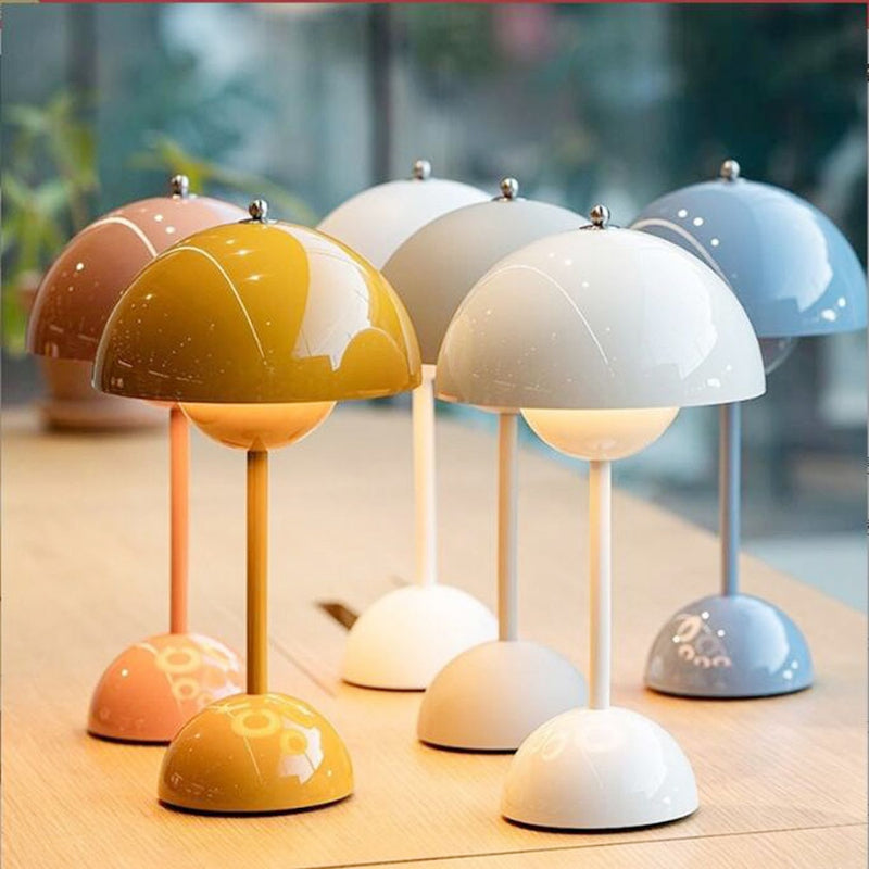 Mushroom Flower Bud Rechargeable LED Table Lamps - GadiGadPlus.com