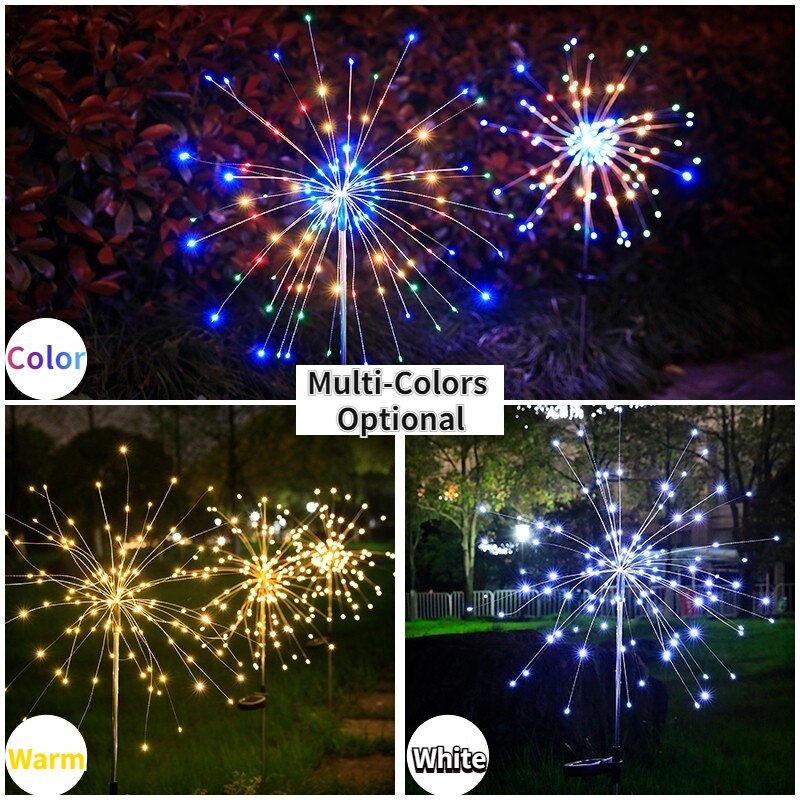 Outdoor Solar Lights LED Fireworks Light - GadiGadPlus.com