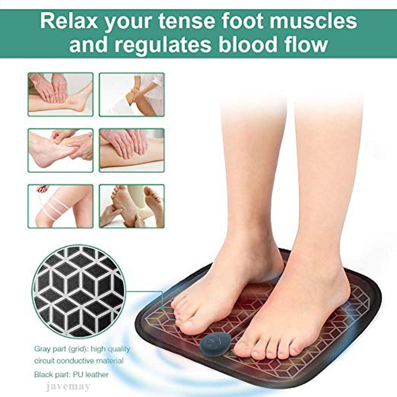 Electric Foot Massager Mat Improve Blood Circulation Relieve Pain