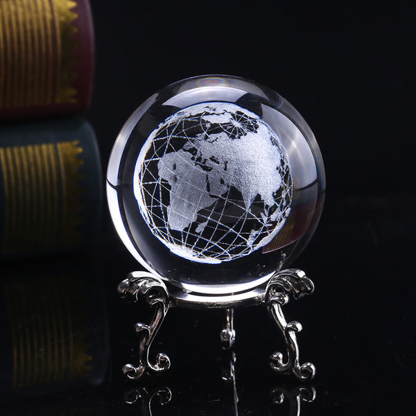 3D   Crystal Ball Glass Globe - GadiGadPlus.com