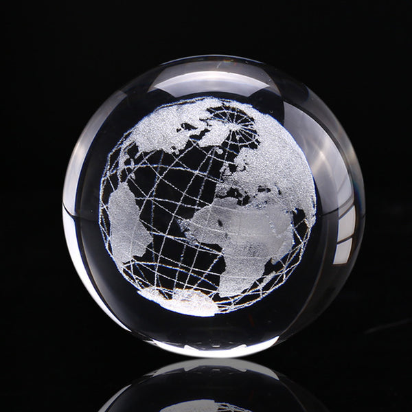 3D   Crystal Ball Glass Globe - GadiGadPlus.com