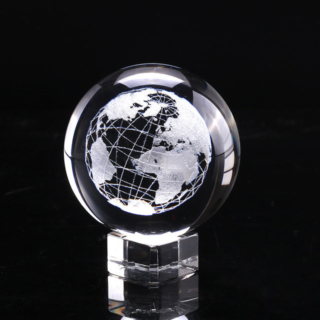 3D   Crystal Ball Glass Globe - GadiGadPlus.com