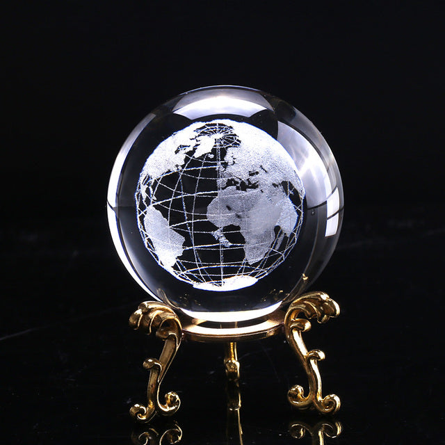 3D   Crystal Ball Glass Globe - GadiGadPlus.com