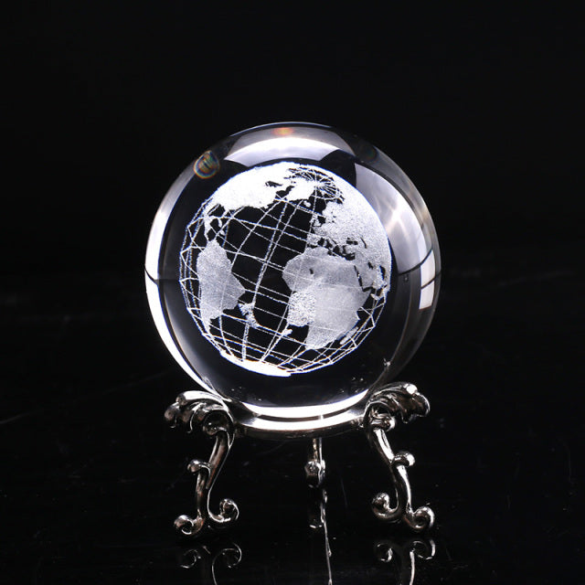 3D   Crystal Ball Glass Globe - GadiGadPlus.com