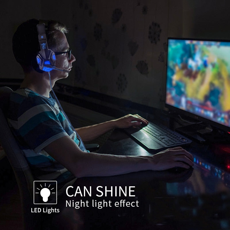 Professional LED Light Gaming Headphones - GadiGadPlus.com