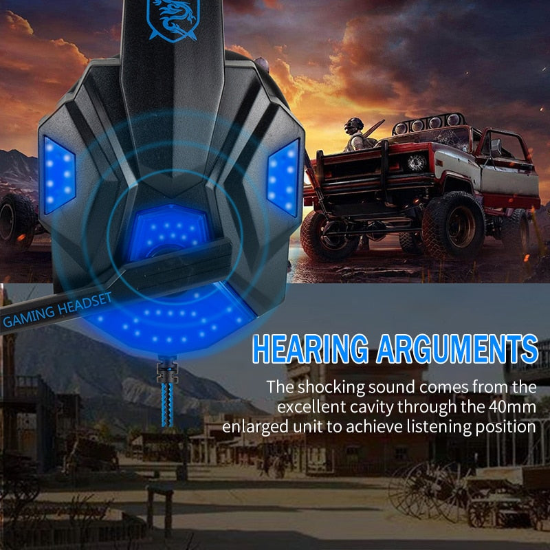 Professional LED Light Gaming Headphones - GadiGadPlus.com