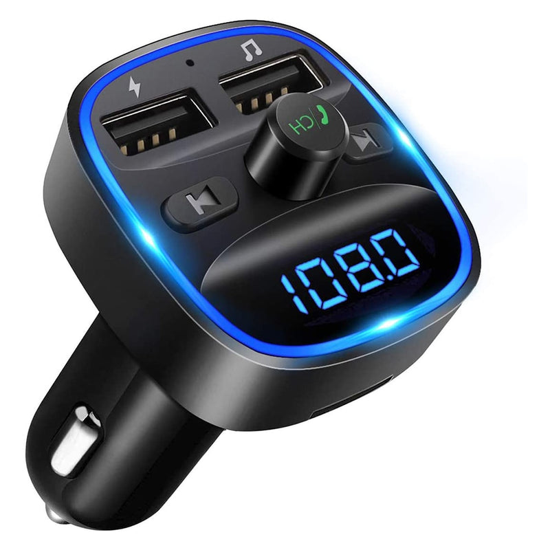 Car FM Transmitter Bluetooth Handsfree MP3 Player Quick Charge - GadiGadPlus.com