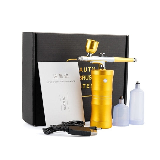 Mini Airbrush Compressor Set Air Brush Sprayer Gun - GadiGadPlus.com