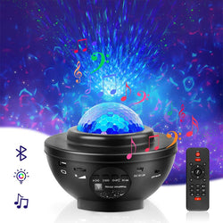 LED Star Galaxy Projector Ocean Wave Night Light - GadiGadPlus.com