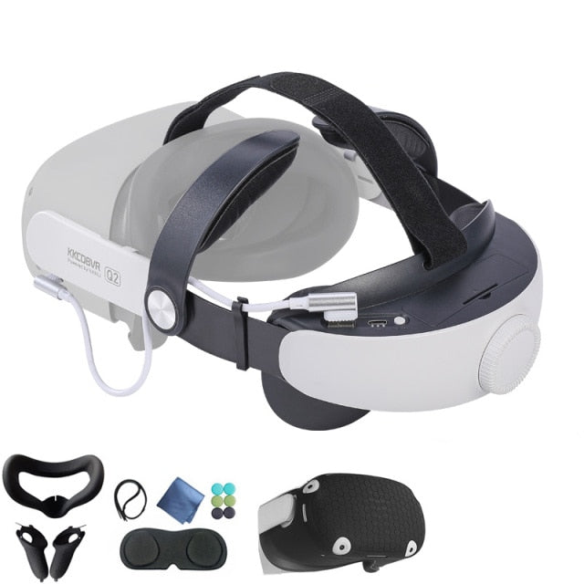 VR- Head Strap with Battery Pack Halo Strap Case Replacement Power Bank - GadiGadPlus.com