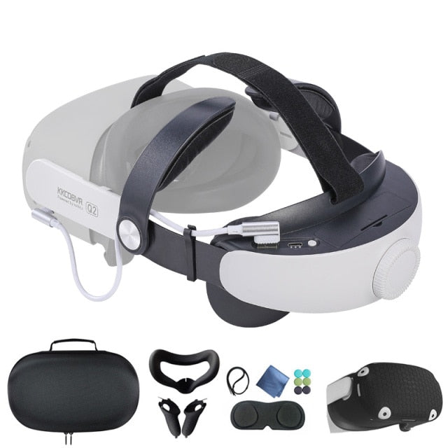 VR- Head Strap with Battery Pack Halo Strap Case Replacement Power Bank - GadiGadPlus.com