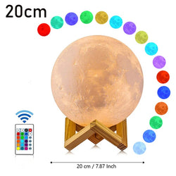 3D Print LED Night Light Moon Lamp - GadiGadPlus.com